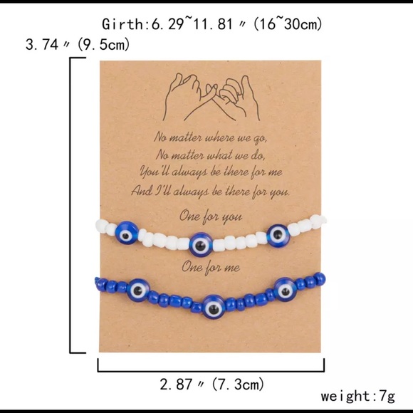 Gods Eye Friendship bracelets (2pc) - Picture 3 of 3